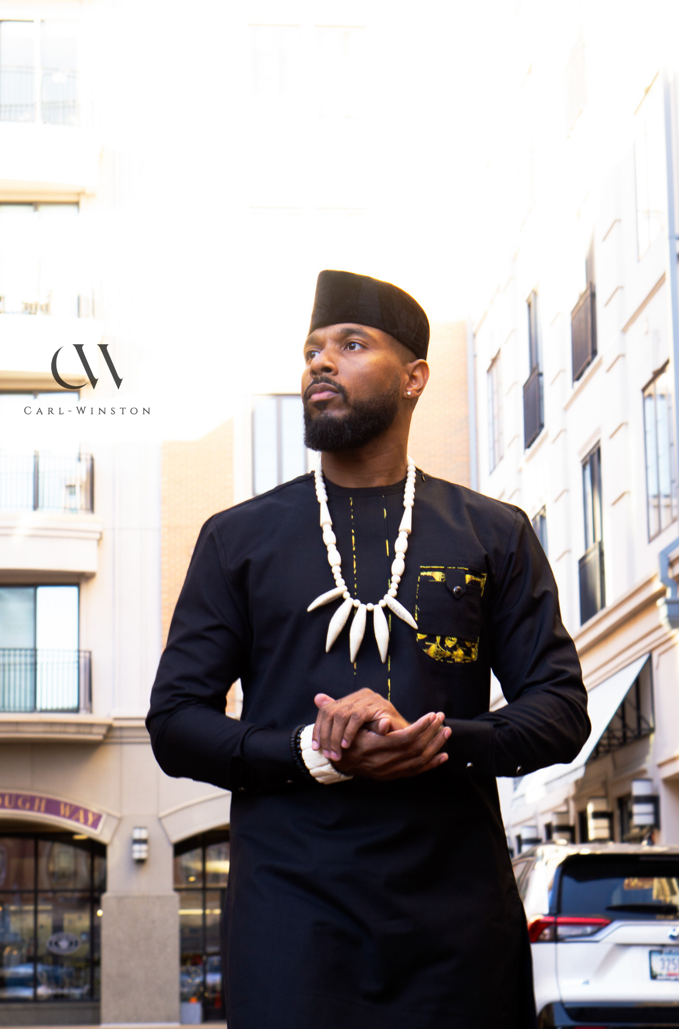 Elegant and Luxurious Gold Kaftan