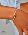 Carl-Winston Golden Nail Crystal Bracelet