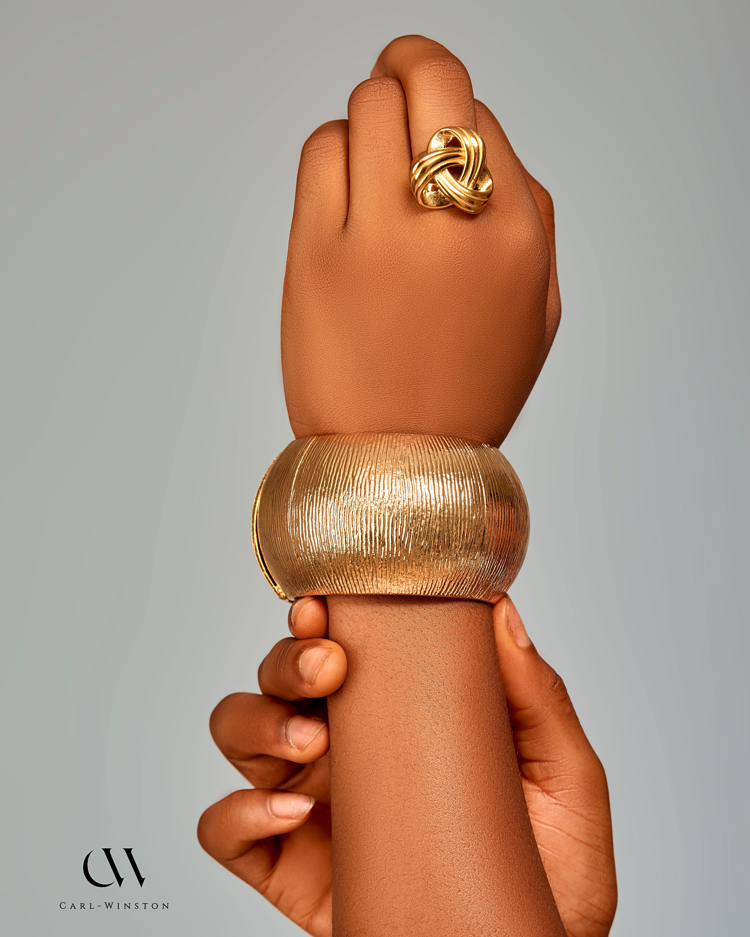 Carl-Winston Aurelia Gold Bracelet & Ring Set