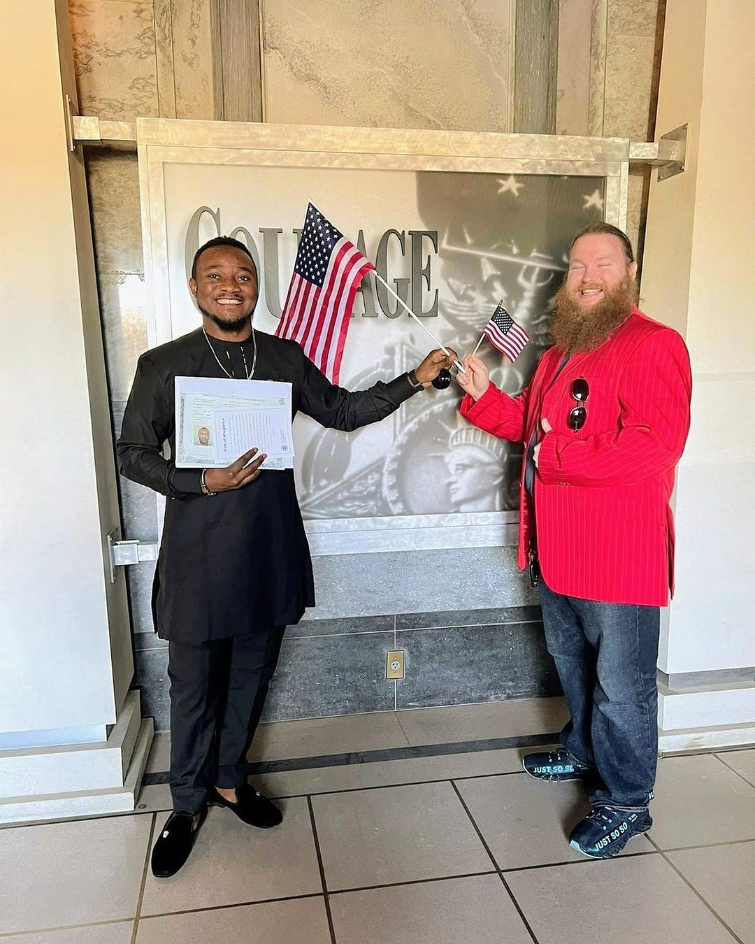 Carl-Winston Elegant and Luxurious Gold Kaftan Cameroon Customer Review