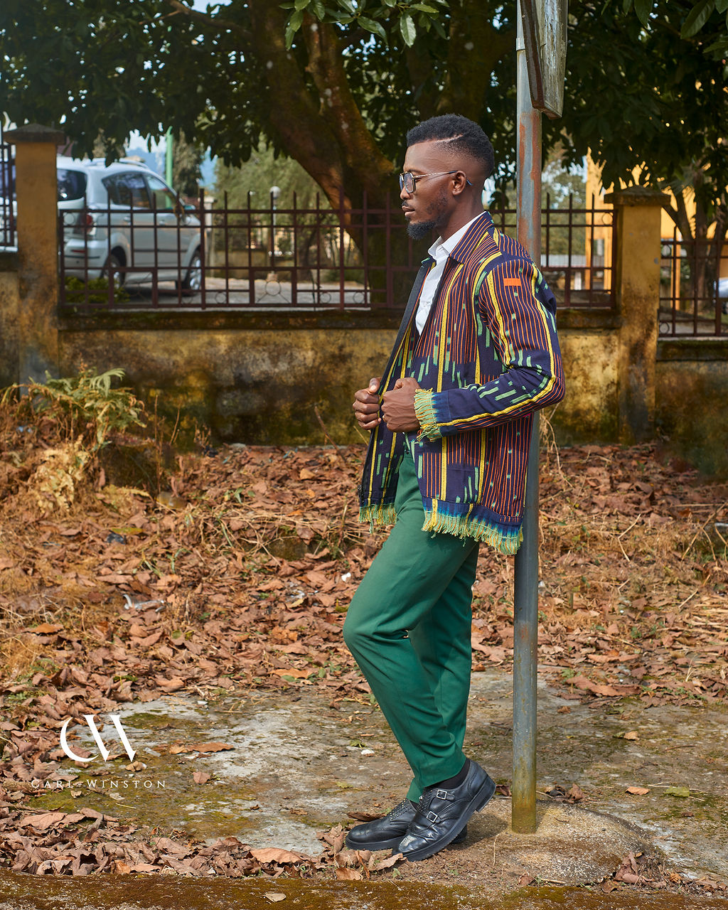 Kente Fringe Statement Jacket