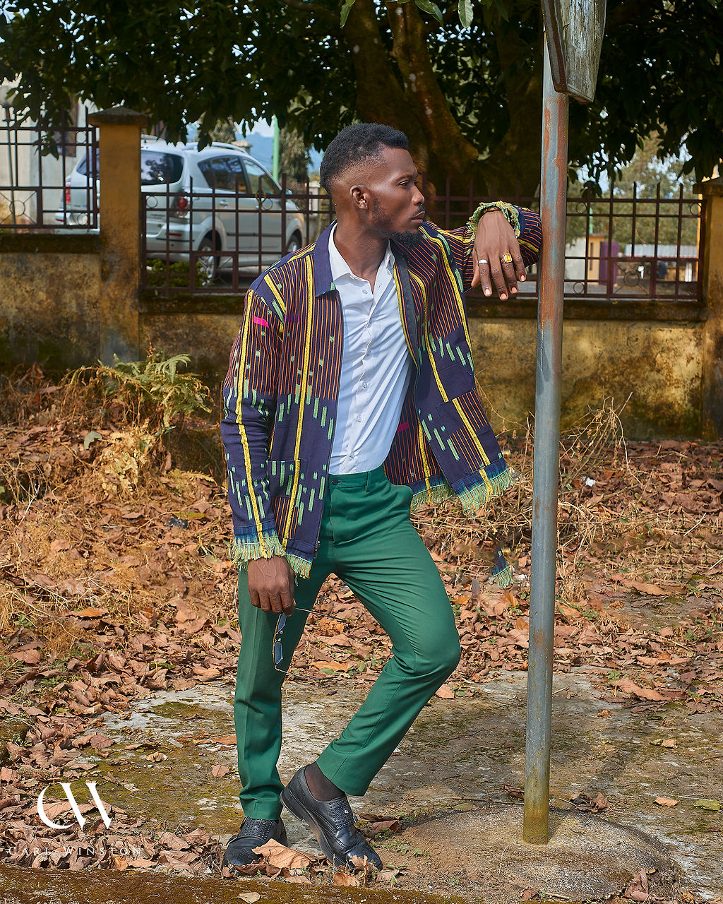 Kente Fringe Statement Jacket