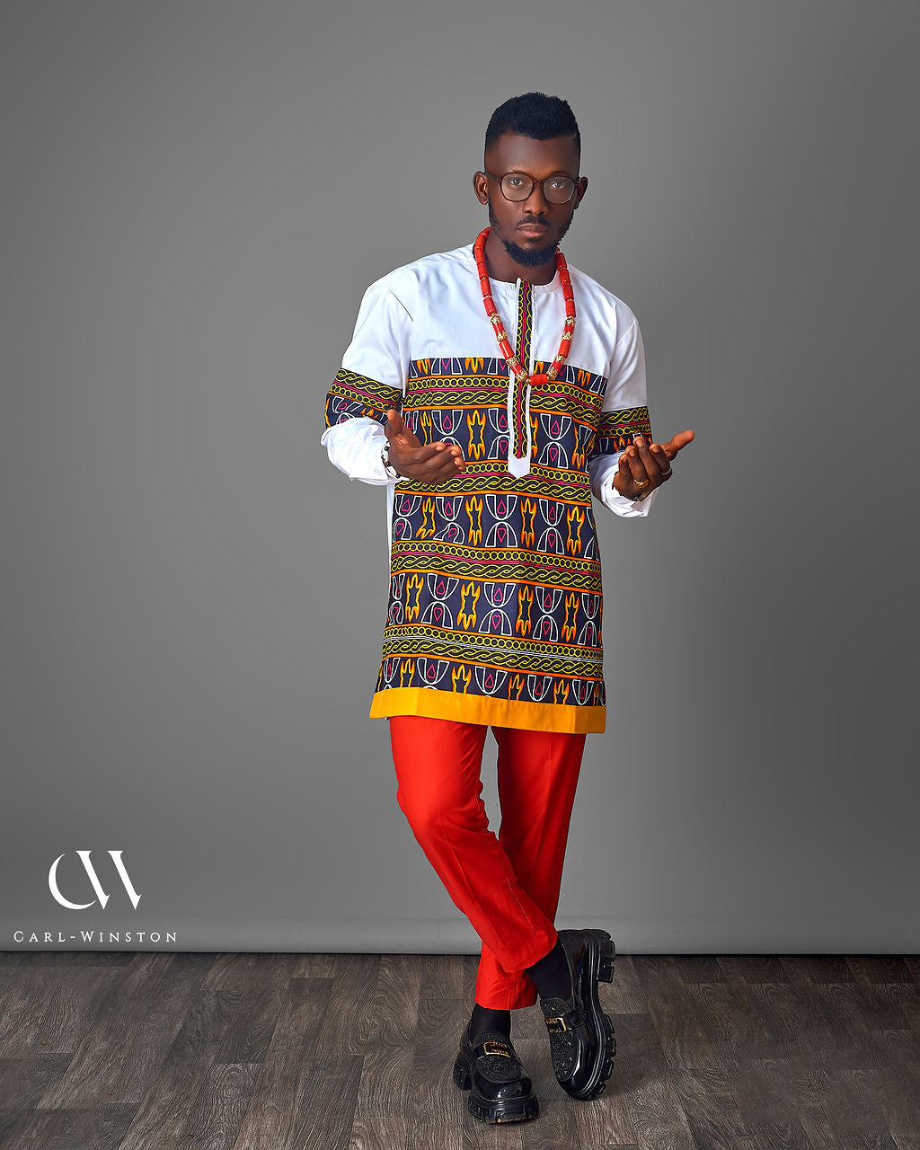 Ndeh Ancestral Crest Tunic