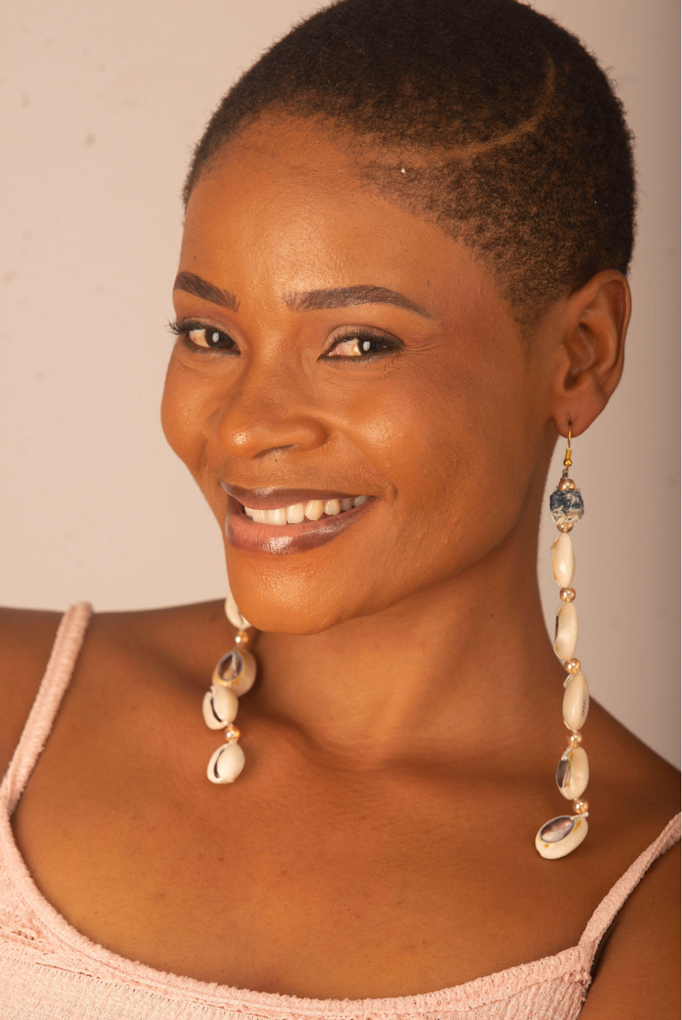 Ndeh Tide Cowrie Earrings