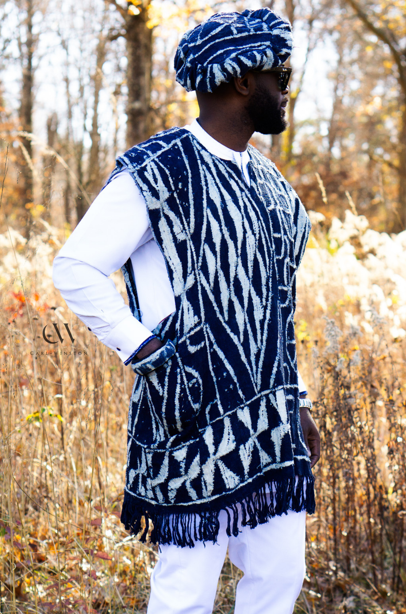 Elegant Carl Winston Ndop Traditional Caps