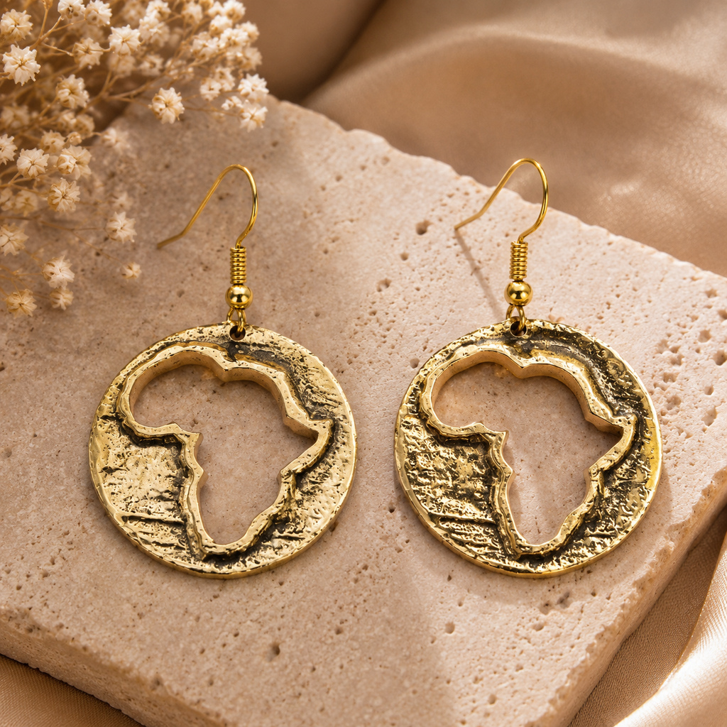 Ubuntu Horizon Brass Earrings
