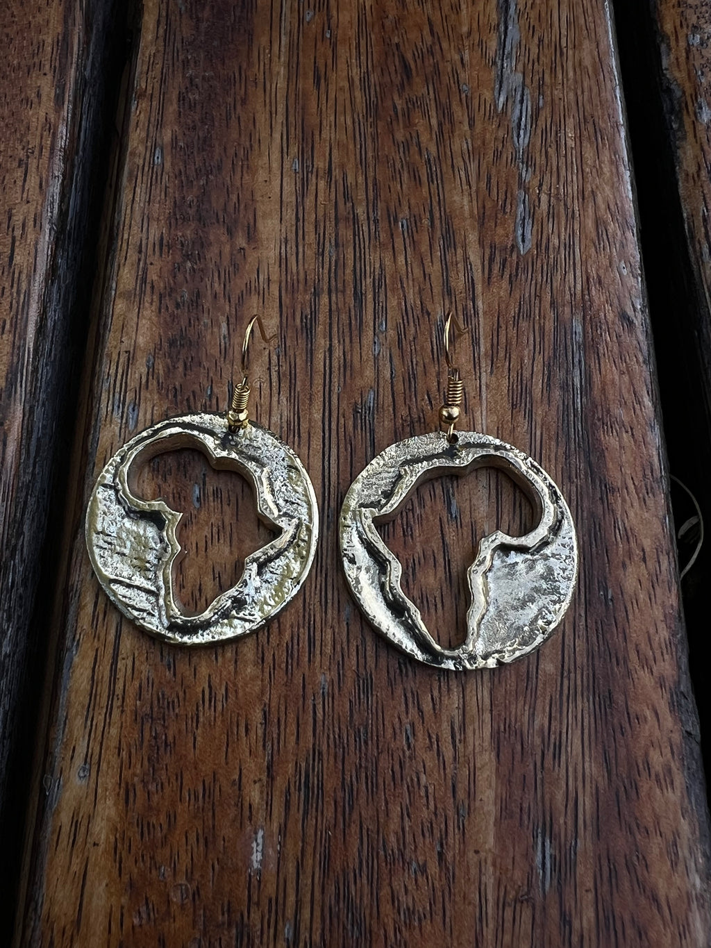 Ubuntu Horizon Brass Earrings