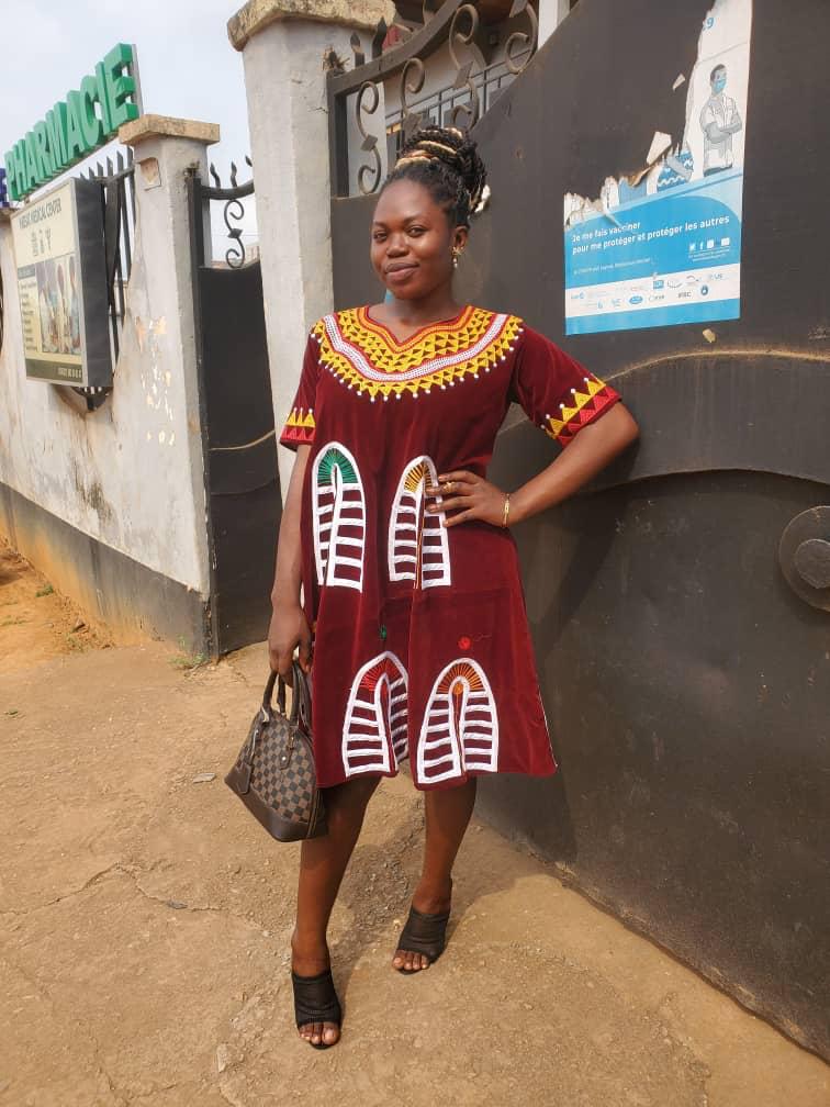 Carl-Winston Cameroon Bamenda Embroidered Gown
