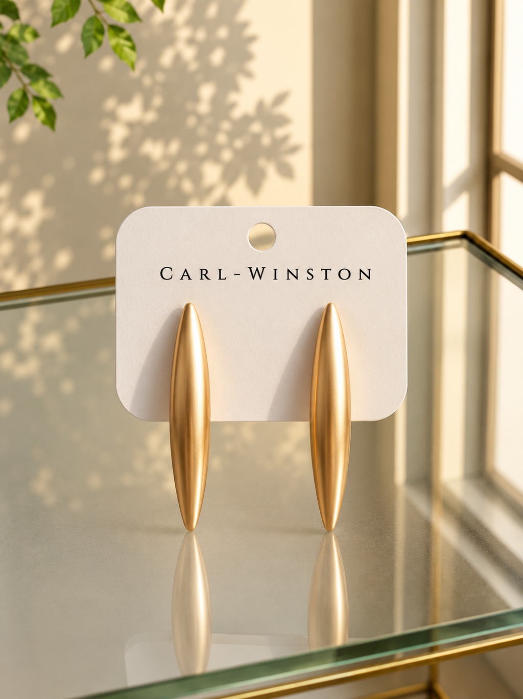 Ndeh Golden Spear Earrings