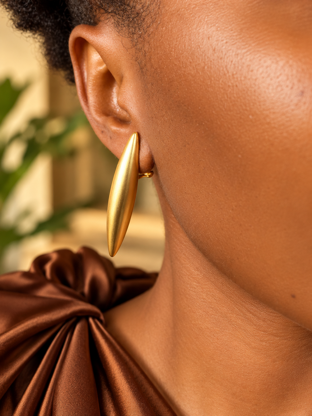 Ndeh Golden Spear Earrings