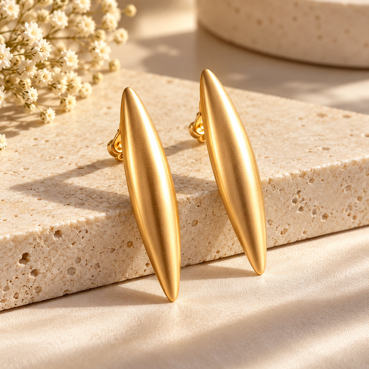 Ndeh Golden Spear Earrings